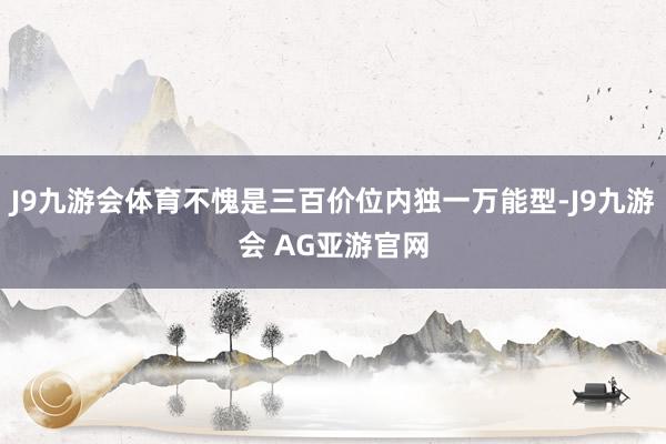 J9九游会体育不愧是三百价位内独一万能型-J9九游会 AG亚游官网
